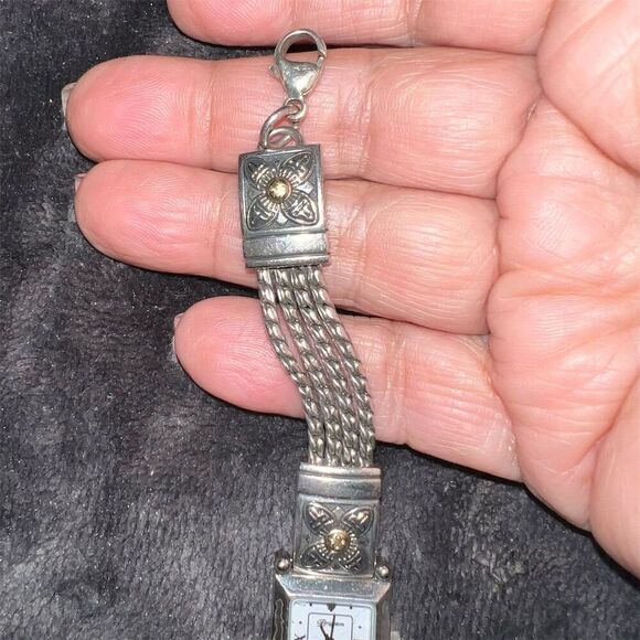 Brighton Monroe Women's Two-Tone Gold & Silver Dress Wristwatch - Picture 4 of 5